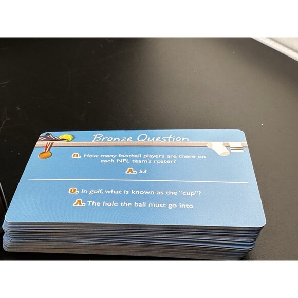 Ultimate Sports Trivia Game 50 Cards Made By Professor Puzzle New Open Box NOB - Picture 6 of 8